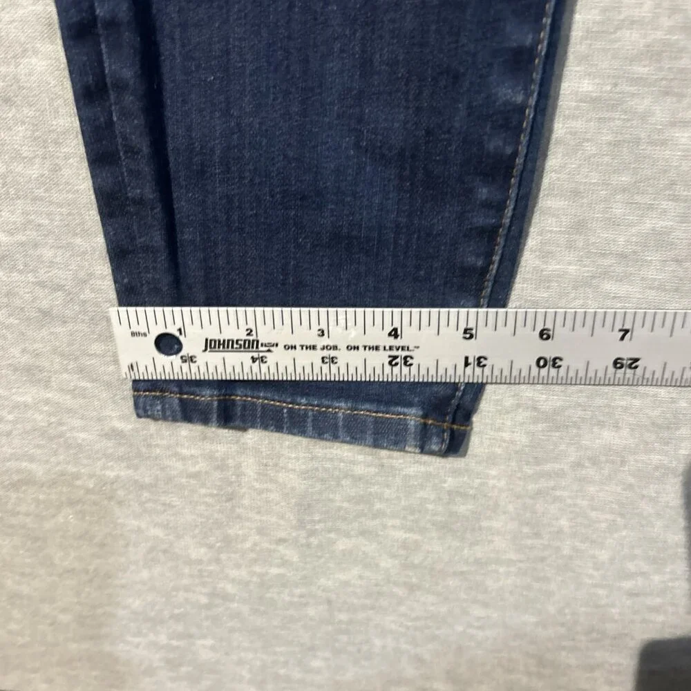 Madewell Womens Blue Dark Wash Mid Rise Pockets Denim Skinny Leg Jeans Size 25 - Picture 5 of 6